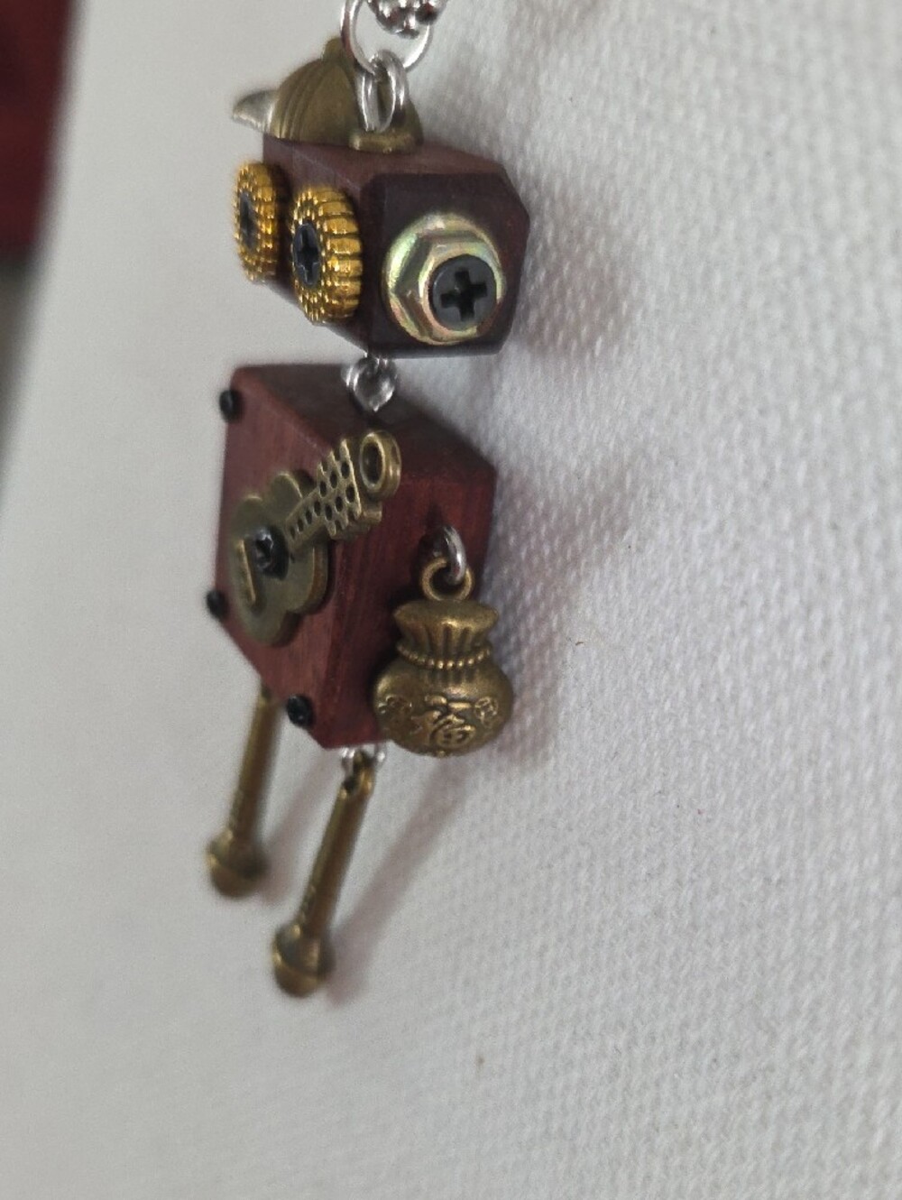 NWOT Steampunk Robot Necklace - Picture 7 of 8